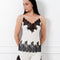 Bamboo cami shorts Set 03337 ivori/black