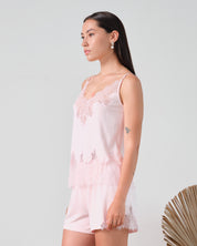 Bamboo cami shorts Set 03337 pink