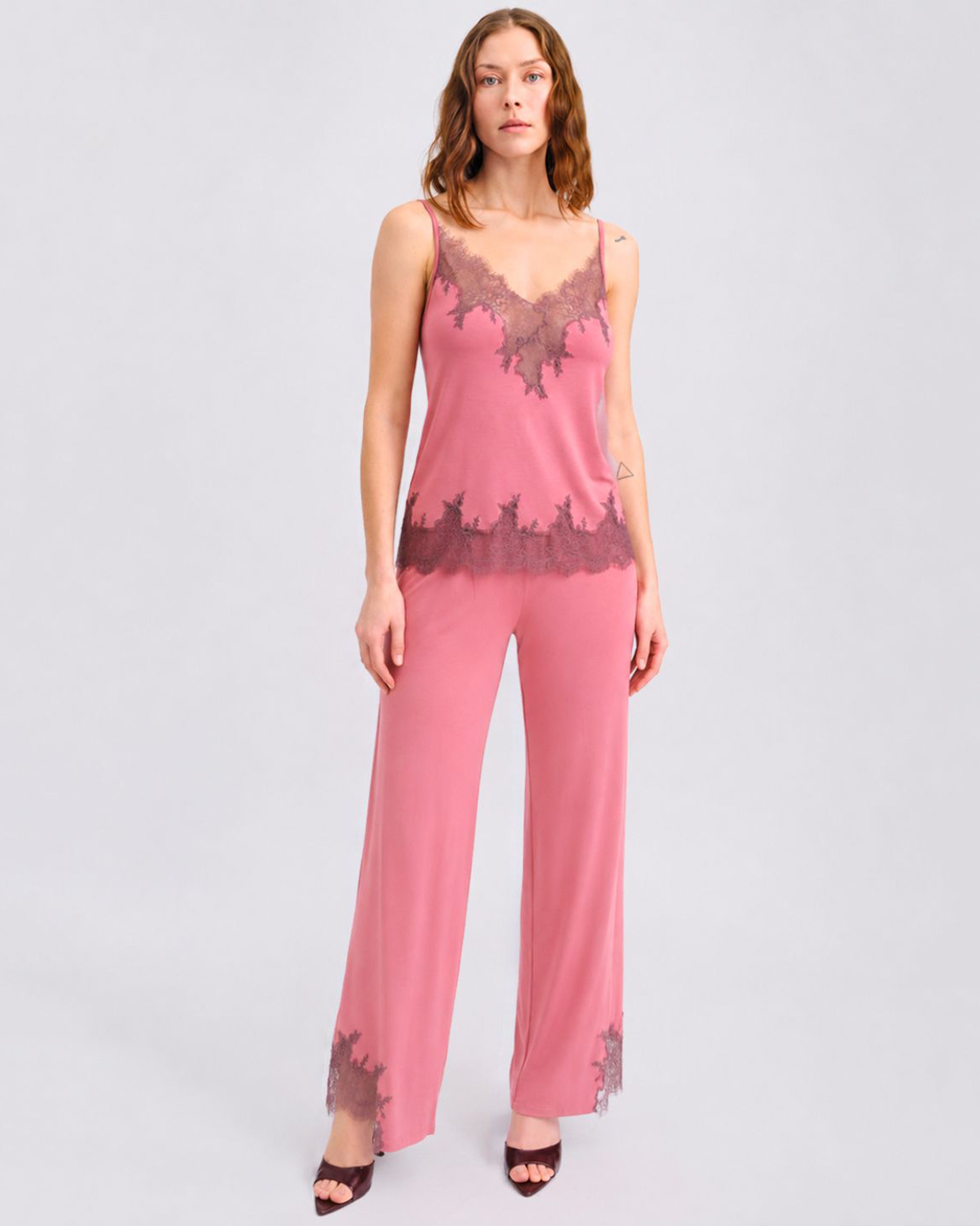 Bamboo camisole Pajama 03331 terracotta rose