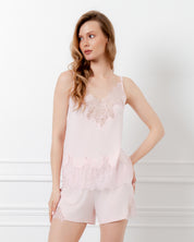 Bamboo cami shorts Set 03337 pink