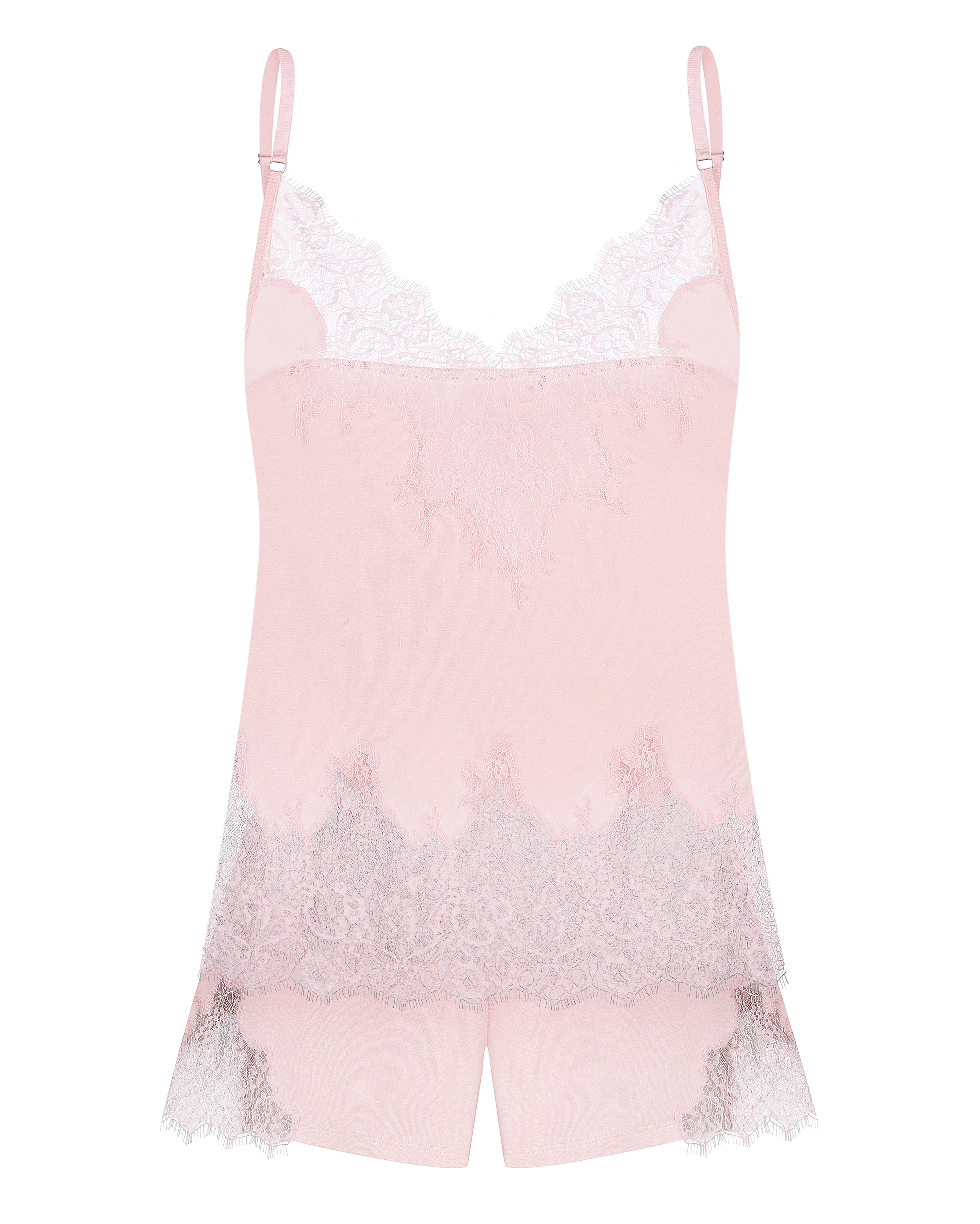 Bamboo cami shorts Set 03337 pink