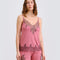 Bamboo cami shorts Set 03337 terracotta rose
