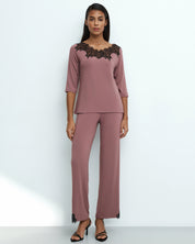 Bamboo Pajamas 3/4 sleeve 03338 ash rose
