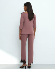 Bamboo Pajamas 3/4 sleeve 03338 ash rose