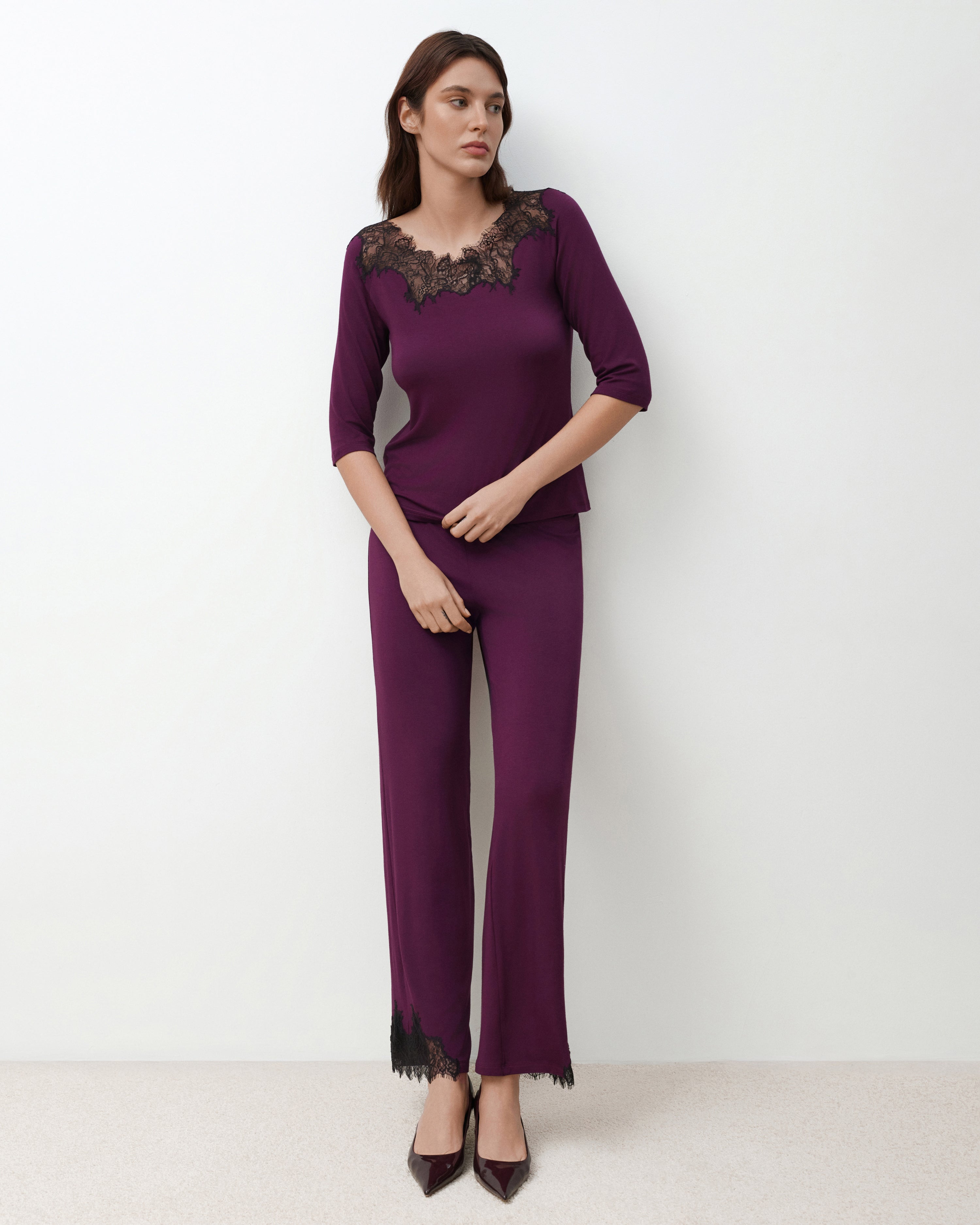 4 sleeve 03338 aubergine