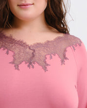 Bamboo Pajamas 3/4 sleeve 03338 terracotta rose