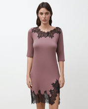 Bamboo Nightgown 3/4 sleeve 03339 ash rose