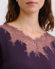 Bamboo Nightgown 3/4 sleeve 03339 graphite
