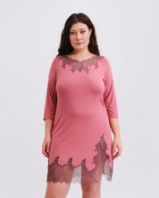 Bamboo Nightgown 3/4 sleeve 03339 terracotta rose