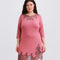 Bamboo Nightgown 3/4 sleeve 03339 terracotta rose