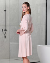 Bamboo 3/4 sleeve Robe 03340 sepia rose
