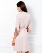 Bamboo 3/4 sleeve Robe 03340 sepia rose