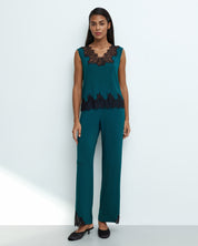 Bamboo cap-sleeve Pajama 03341 midnight pine