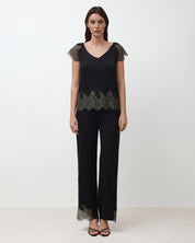 Bamboo t-shirt Pajama 03344 black
