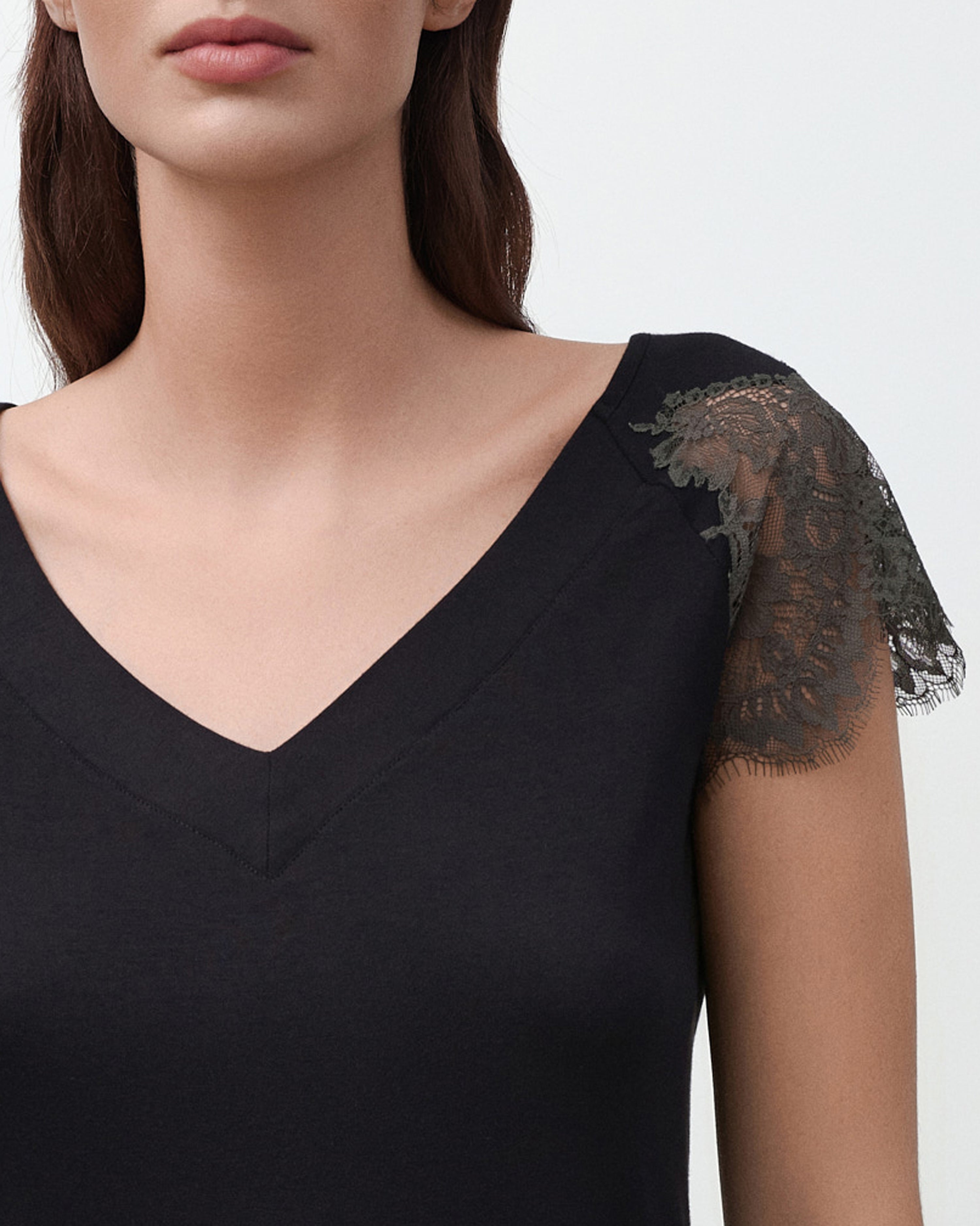 Bamboo t-shirt Pajama 03344 black