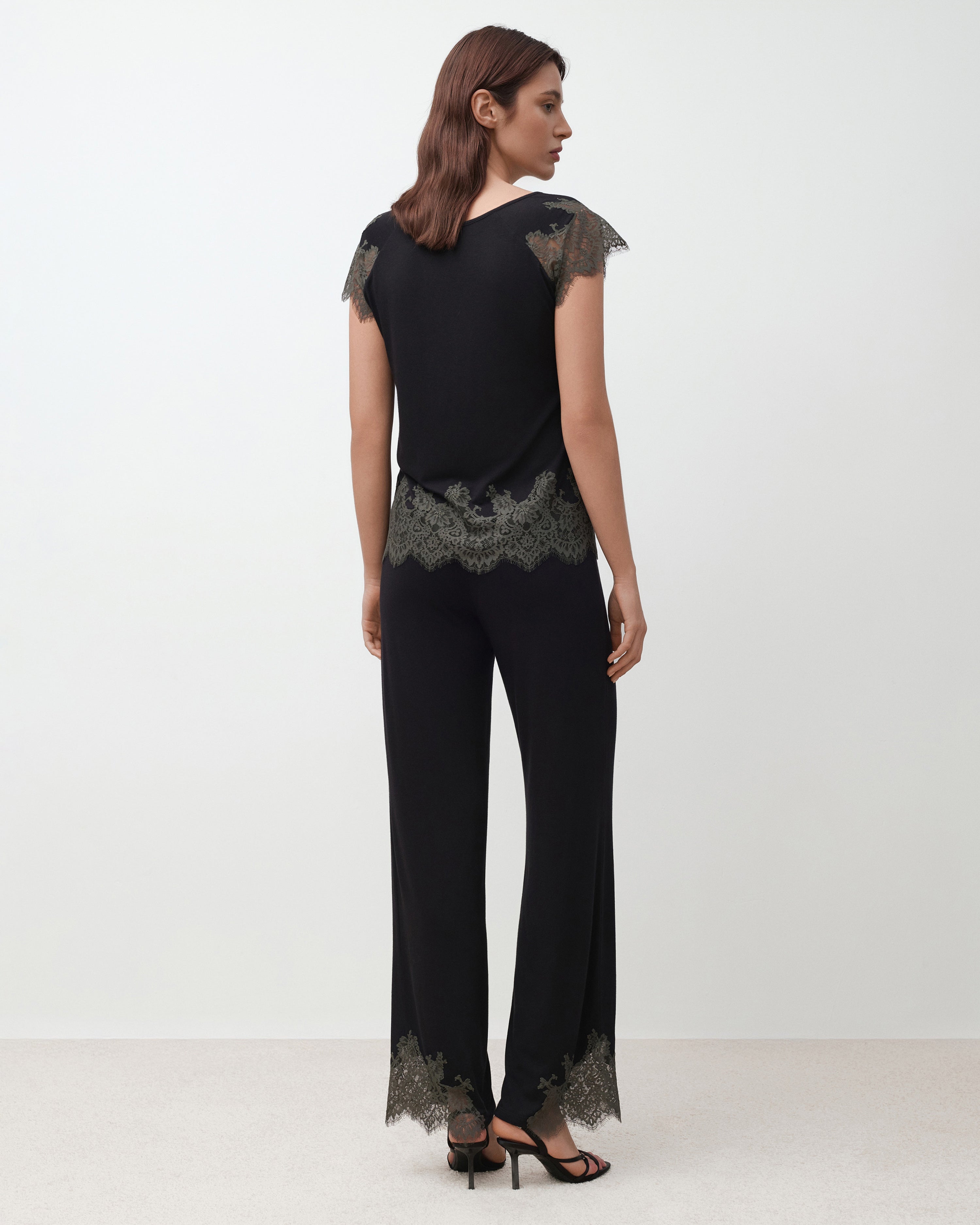 Bamboo t-shirt Pajama 03344 black