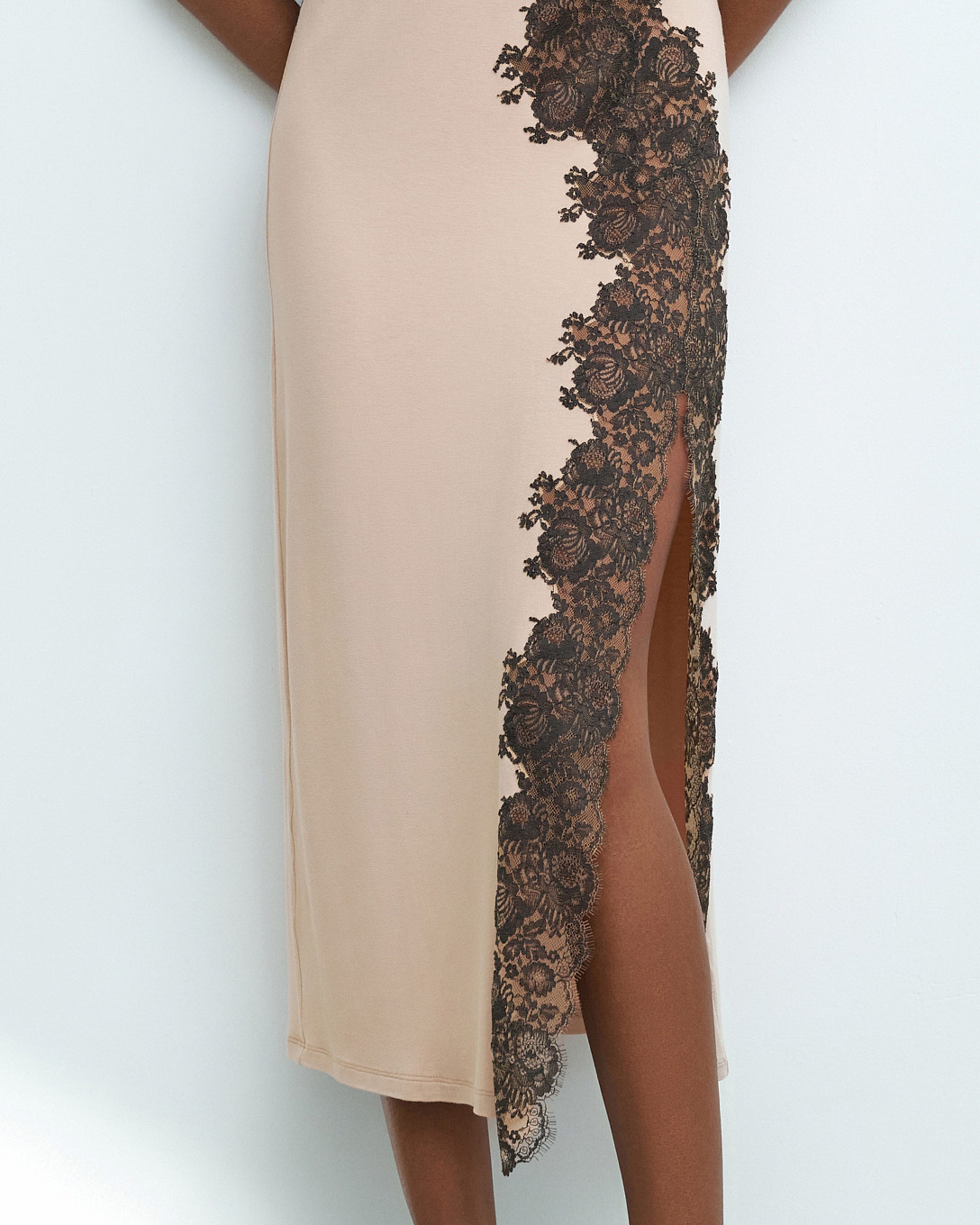 Bamboo Nightgown 03347 almond milk