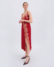 Bamboo Nightgown 03347 wine red