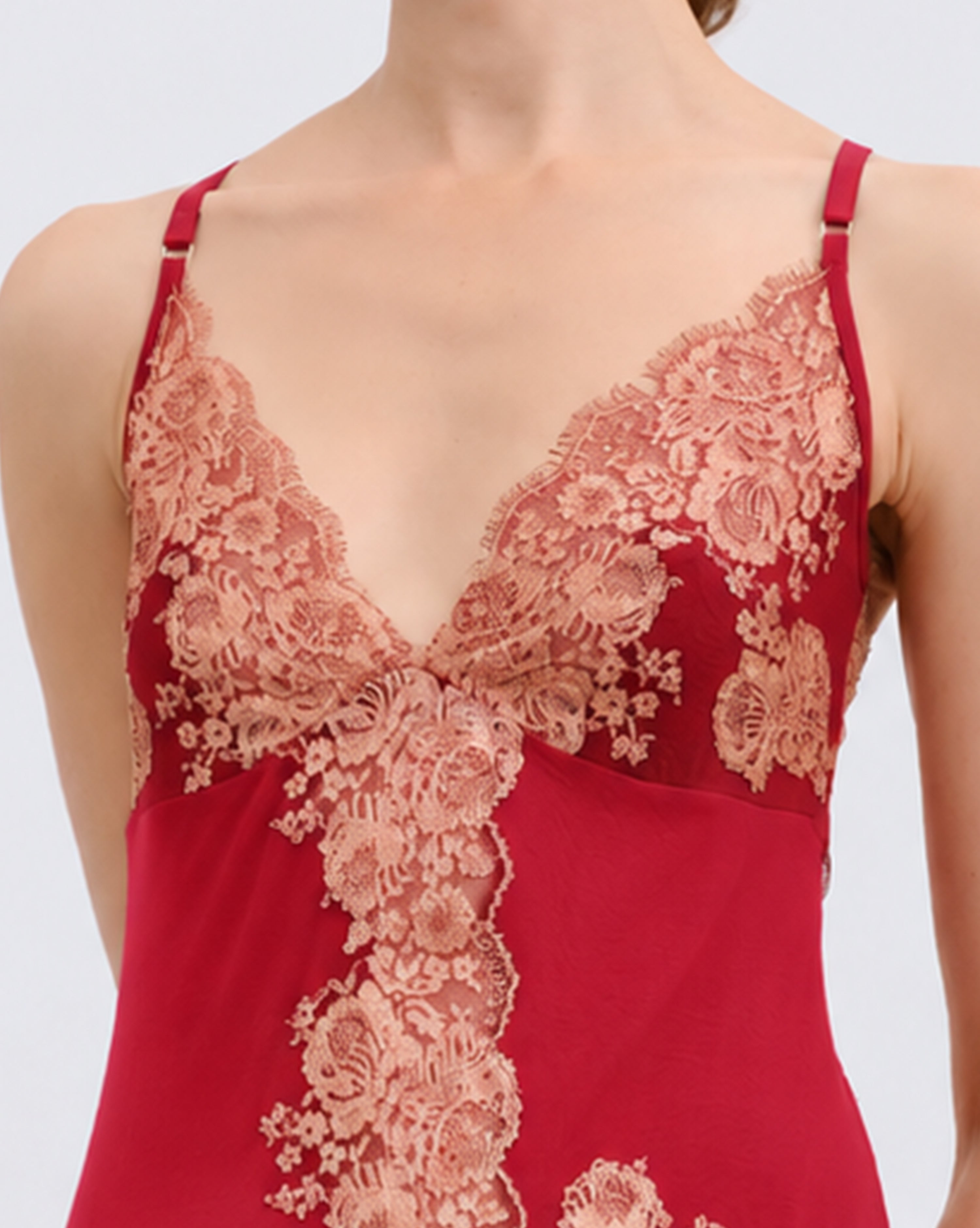 Bamboo Nightgown 03347 wine red