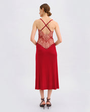 Bamboo Nightgown 03347 wine red