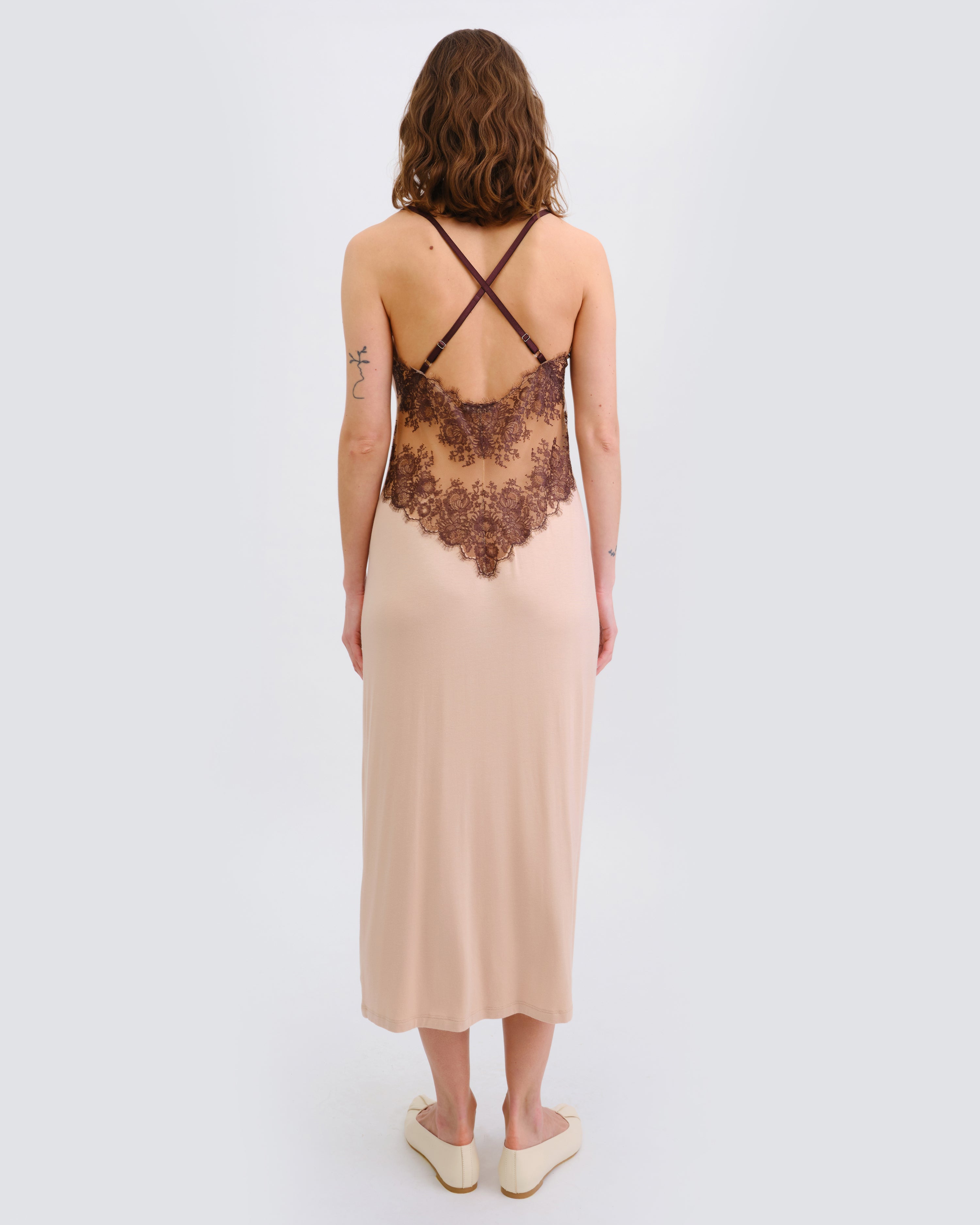 Bamboo Nightgown 03347 almond milk