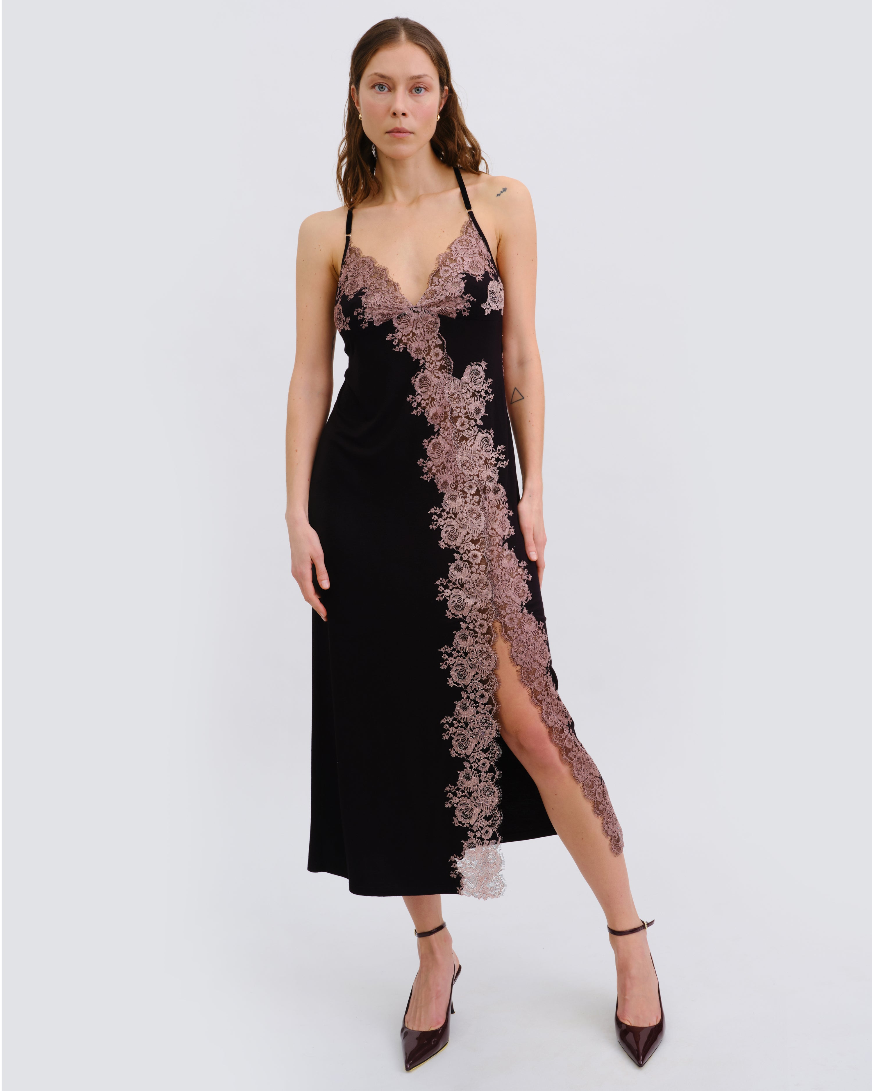 mauve lace