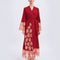 Bamboo long sleeve Robe 03348 wine red