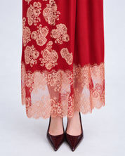 Bamboo long sleeve Robe 03348 wine red