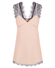 Bamboo Chemise cap-sleeve 03354 beige noir