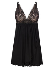 Bamboo Chemise spaghetti strap 03355 black
