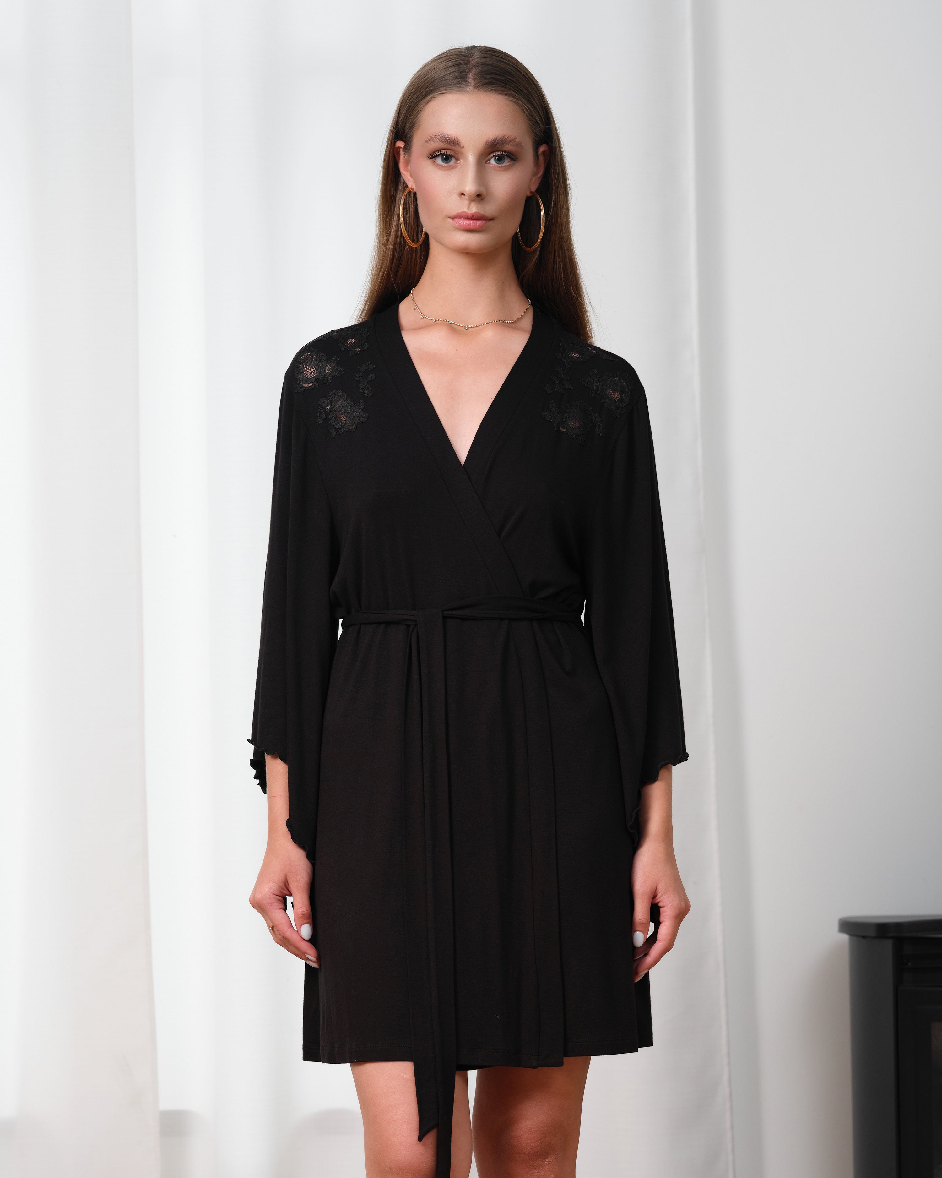 Bamboo Robe 03358 black