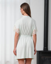 Bamboo Robe 03359 mint cream