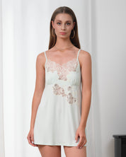 Bamboo Chemise spaghetti strap 03361 mint cream