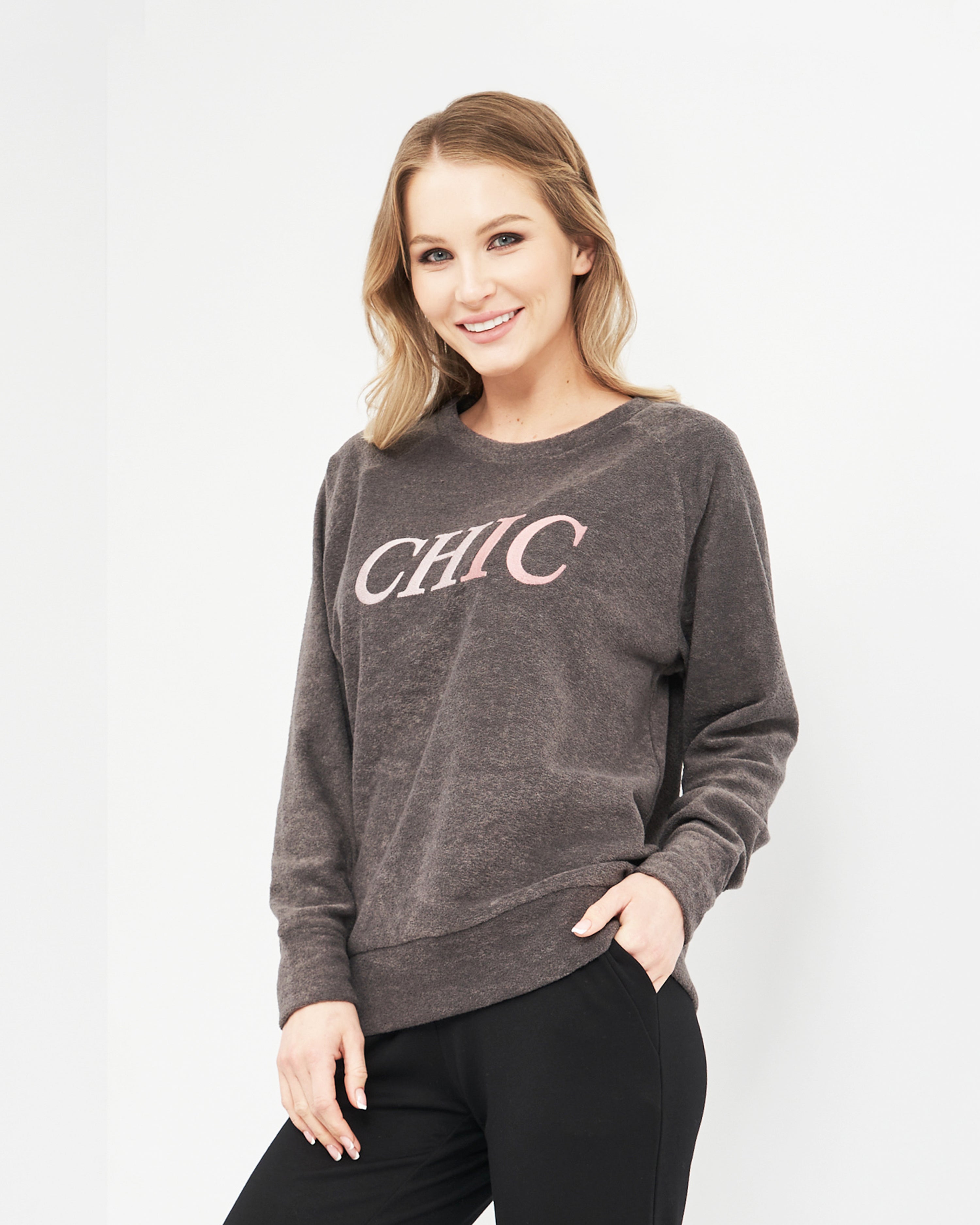 French terry Raglan 0375 grey