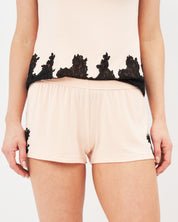 Bamboo cami shorts Set 0379 peach