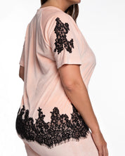 Velour home Set 0380 peach