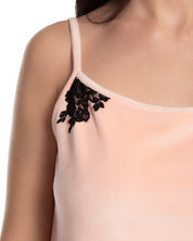Velour cami shorts Set 0381 peach
