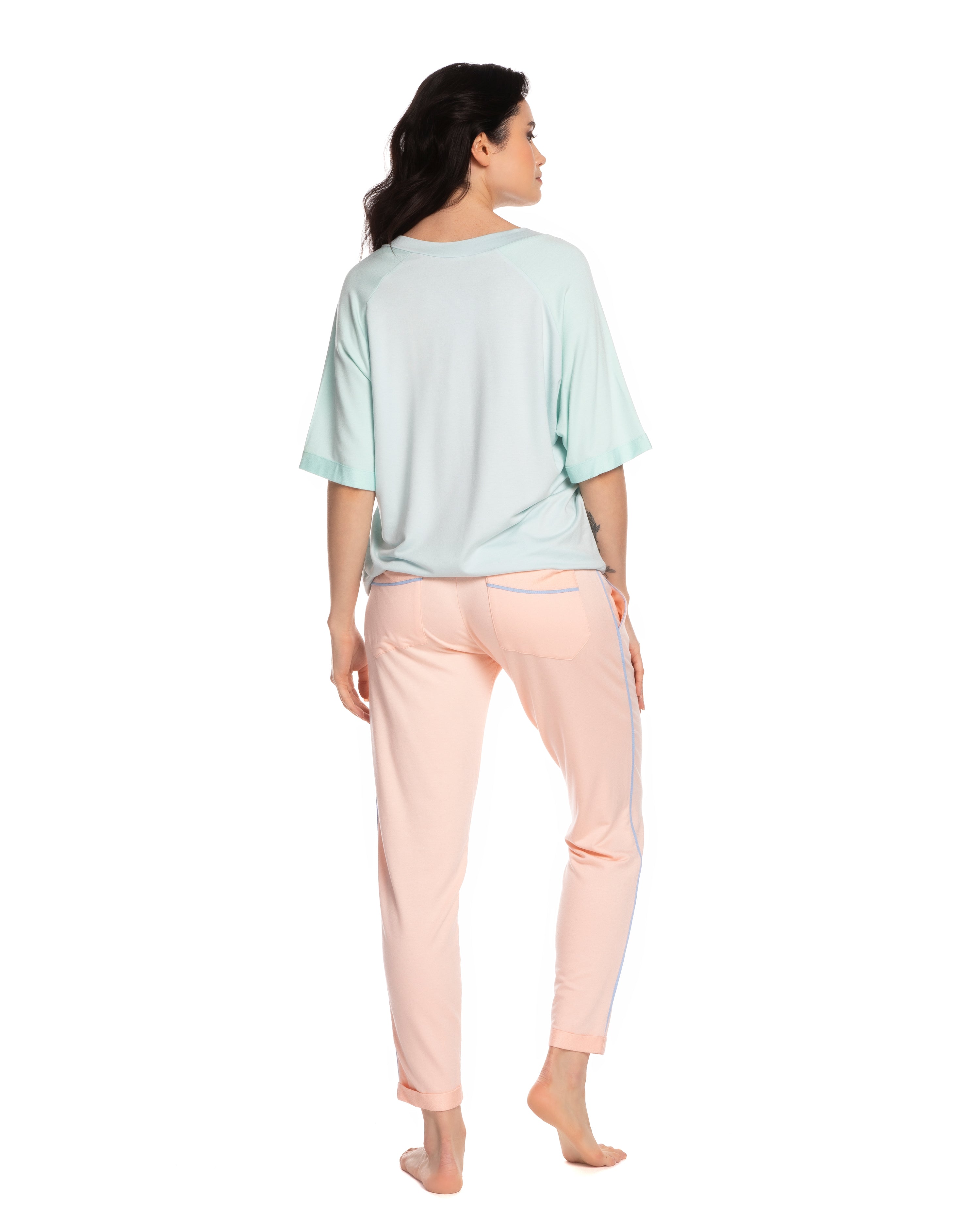 French terry home Set 0393 blue sky
