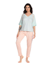 French terry home Set 0393 blue sky