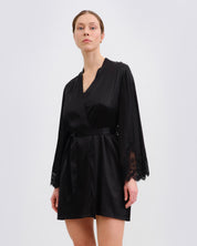 Silk Robe 04101SL black