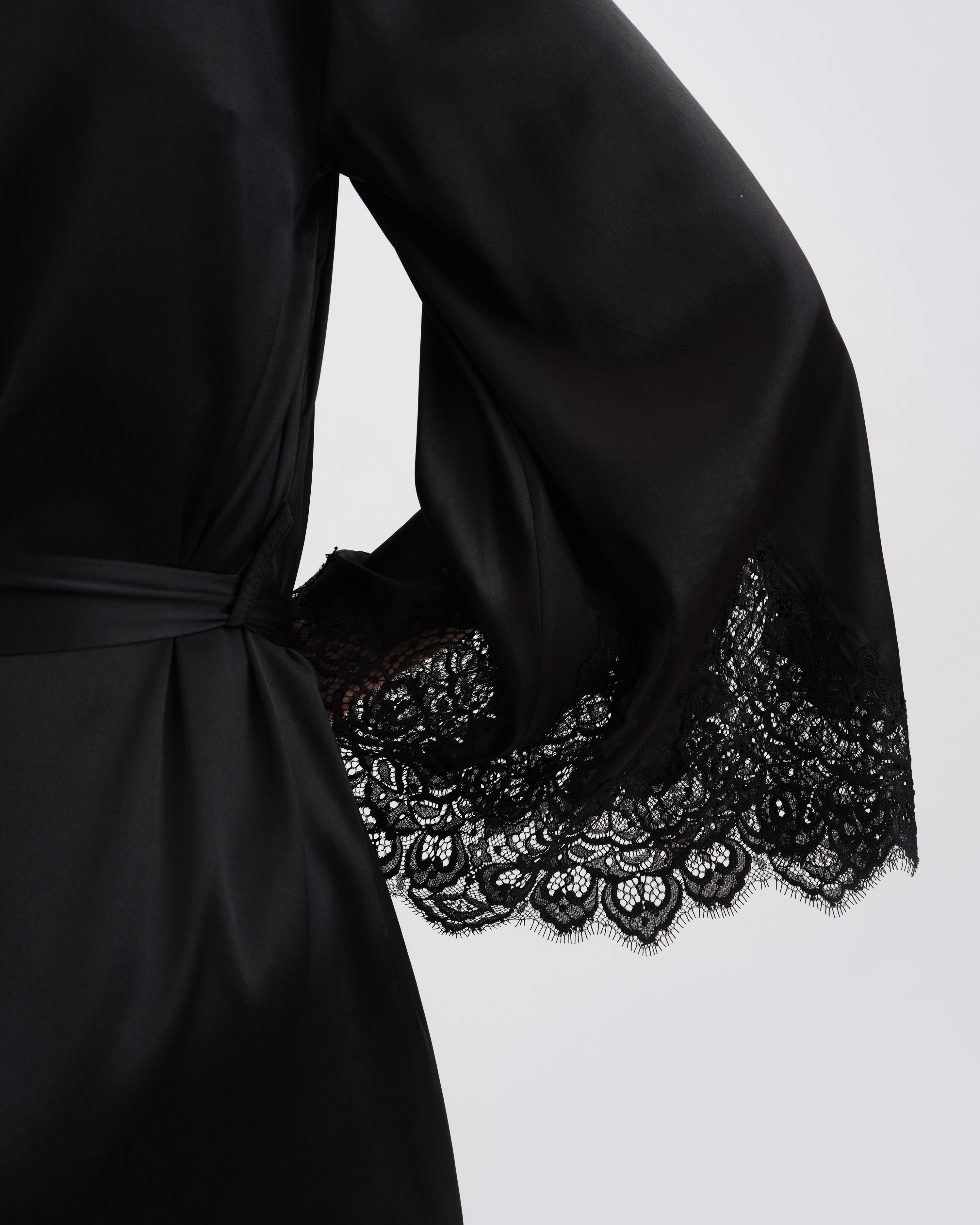 Silk Robe 04101SL black
