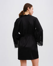Silk Robe 04101SL black