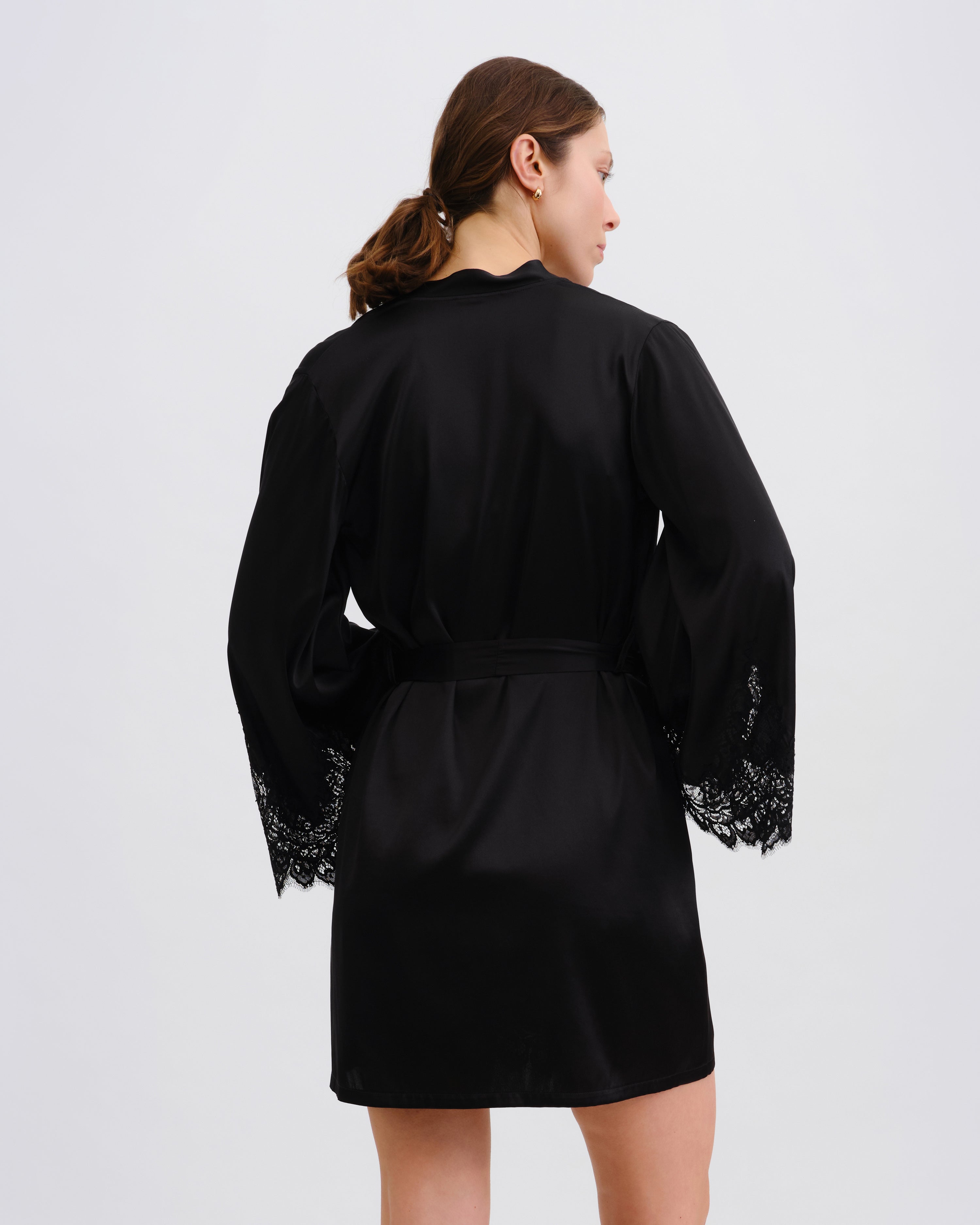 Silk Robe 04101SL black