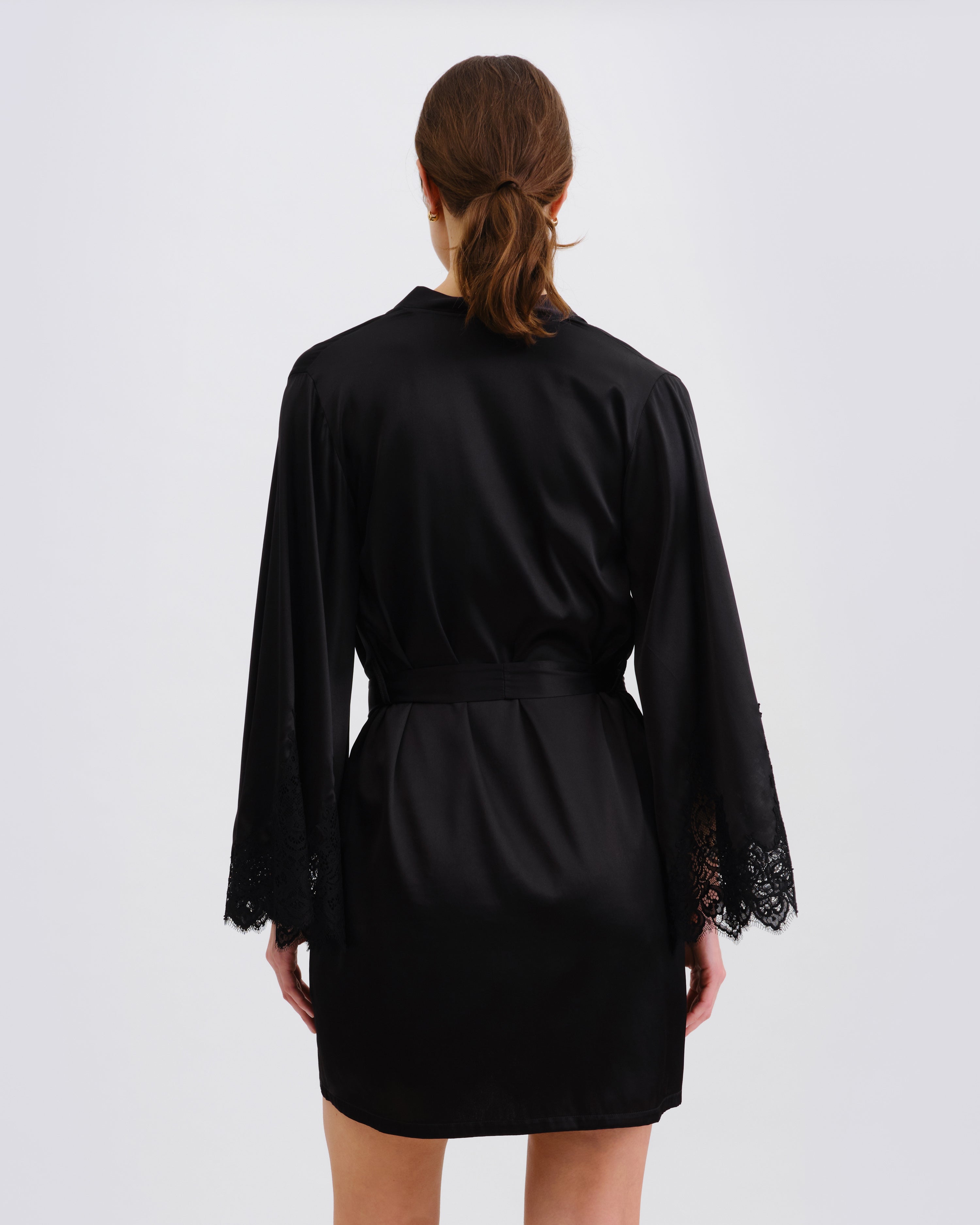 Silk Robe 04101SL black