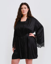 Silk Robe 04101SL black