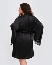 Silk Robe 04101SL black