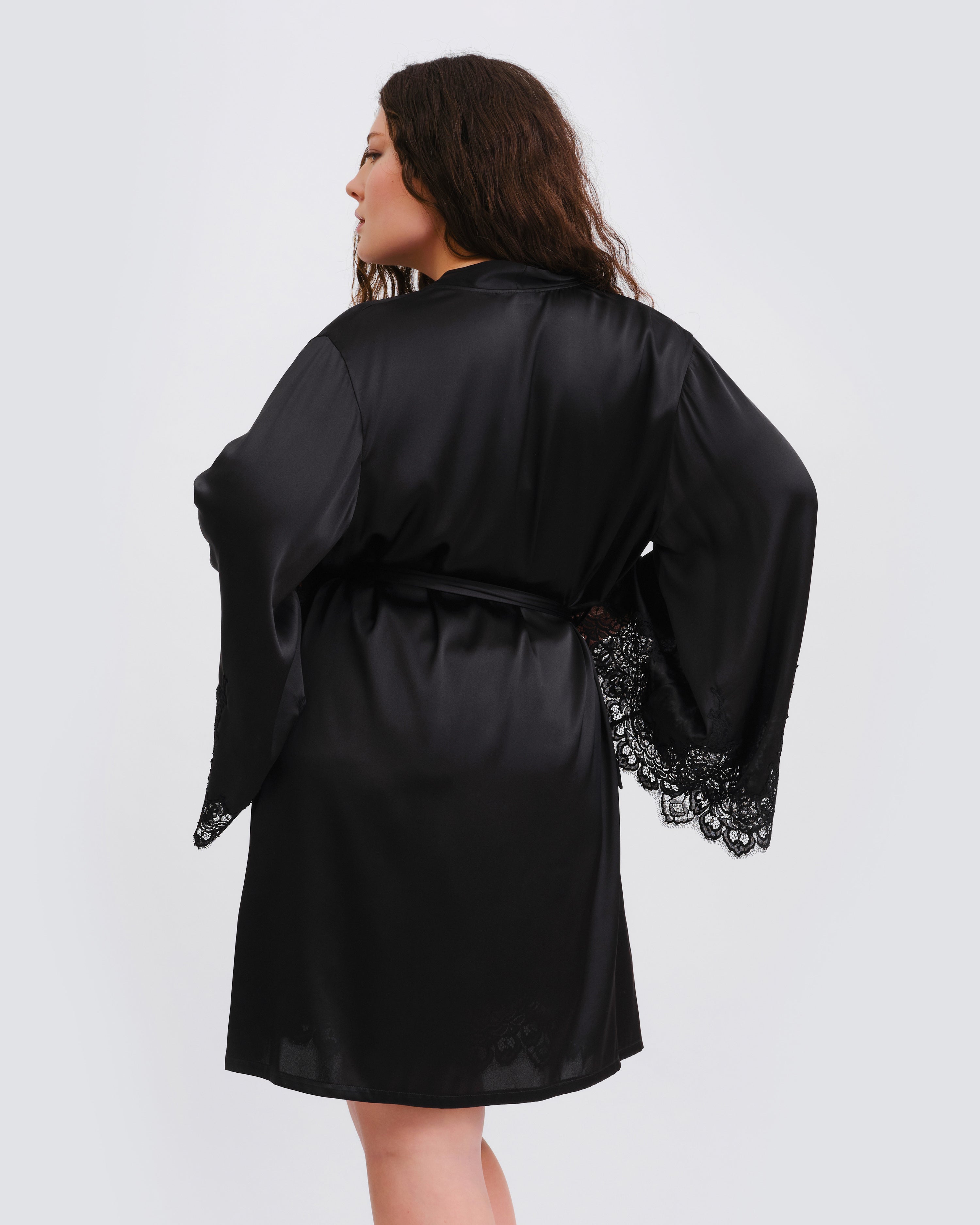 Silk Robe 04101SL black