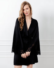 Silk Robe 04101SL black