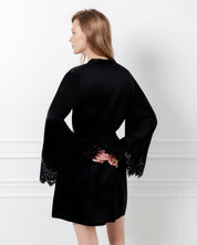 Silk Robe 04101SL black