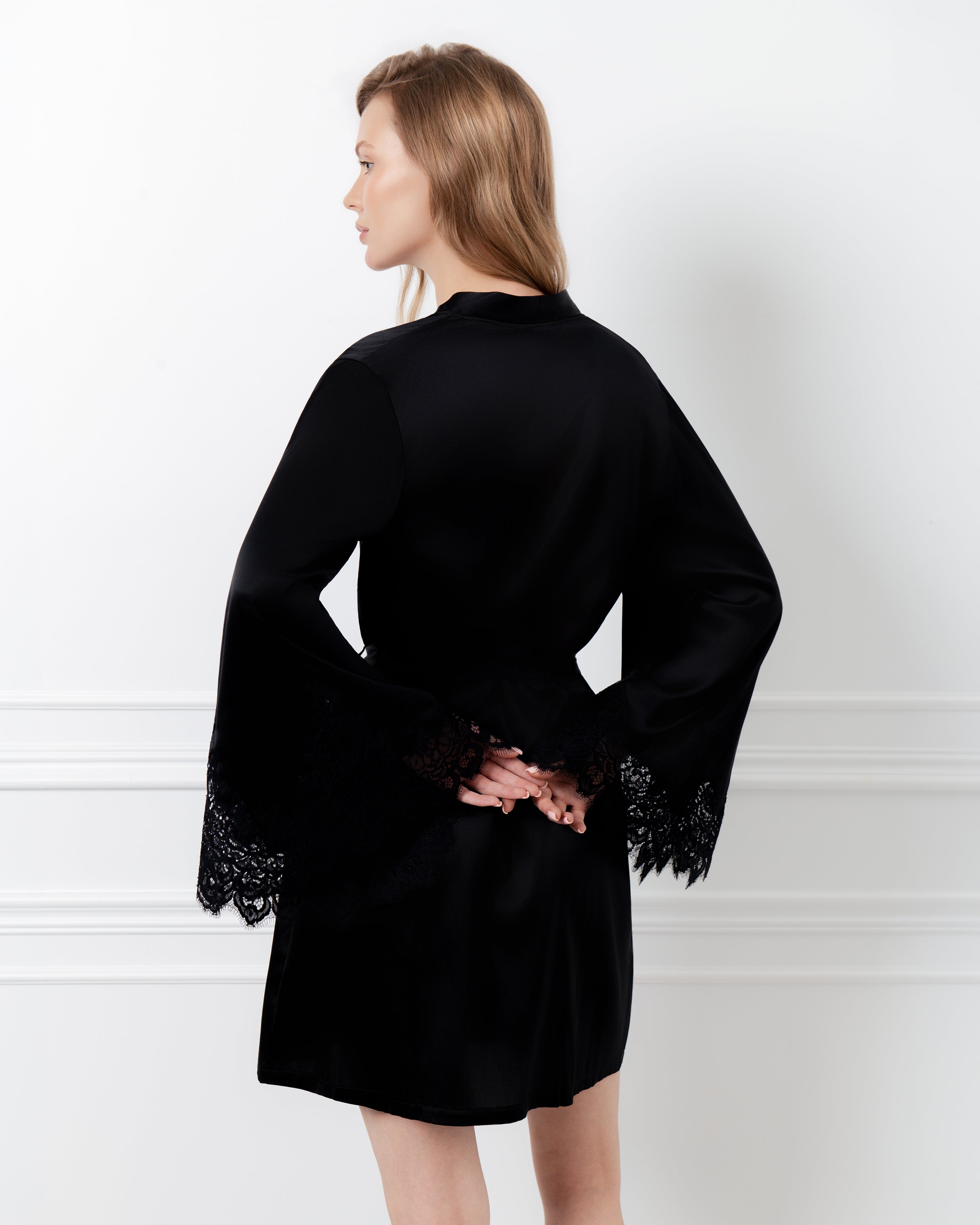 Silk Robe 04101SL black